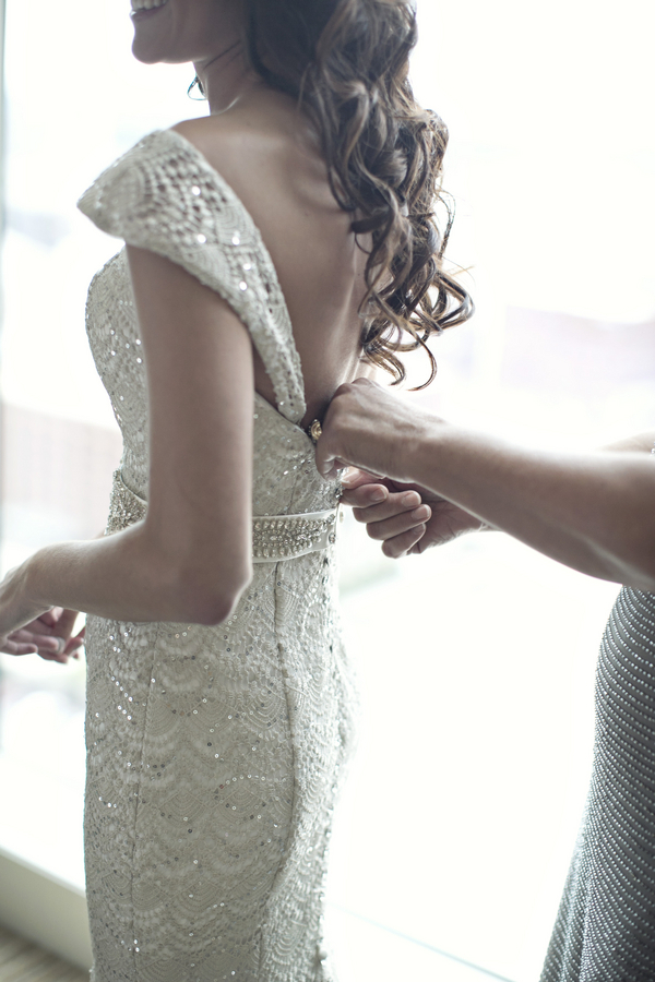 sequin wedding gown sparkle lace