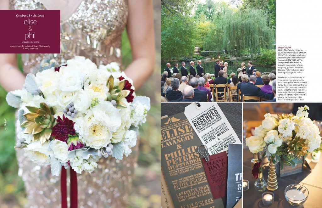 The Knot Magazine | Industrial Chic Wedding | Events Luxe Weddings