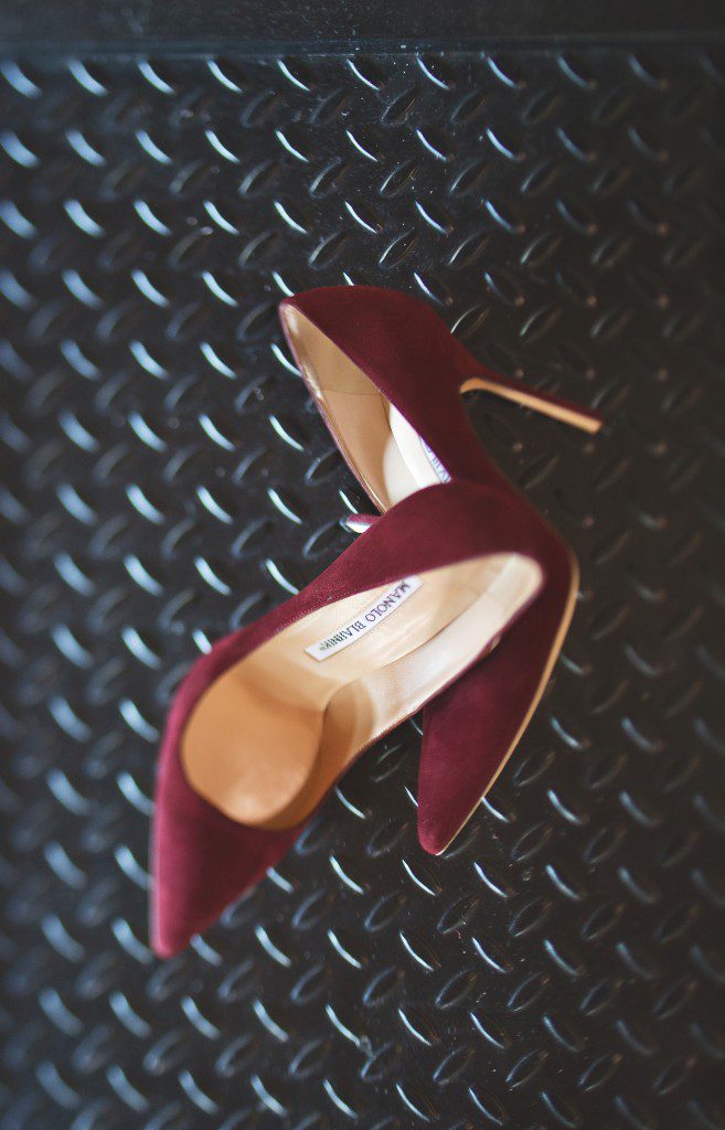 Oxblood burgundy Manolo shoes