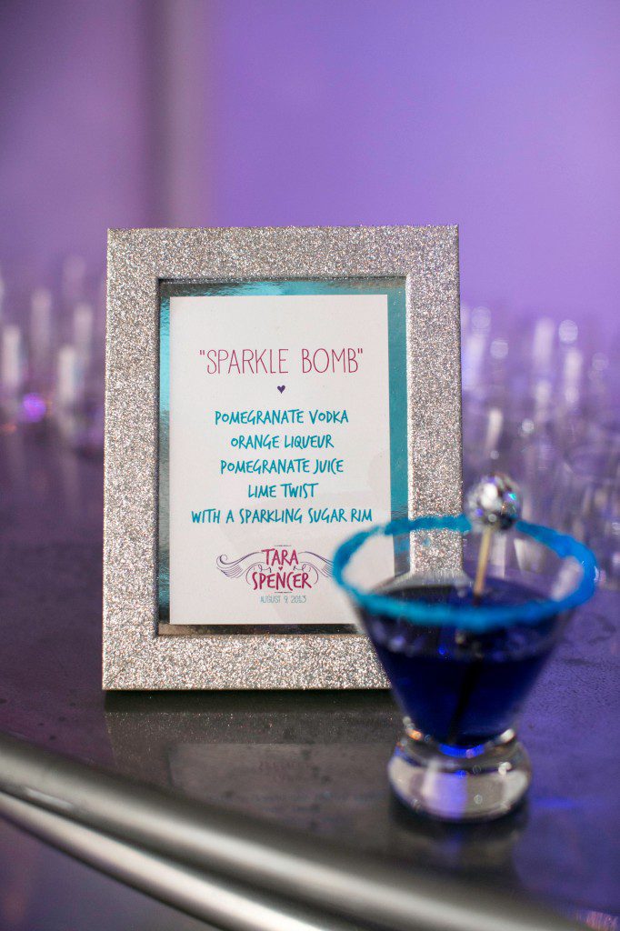 sparkle bomb specialty drink purple blue glitter sugar
