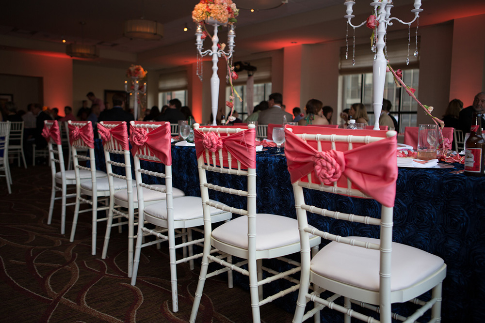 EventsLuxe Coral and Navy Modern Fusion 19