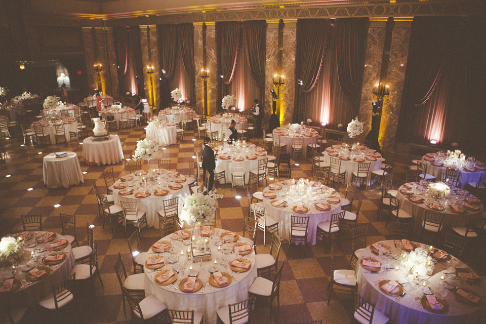 Wedding table settings at The Coronado | Events Luxe Weddings