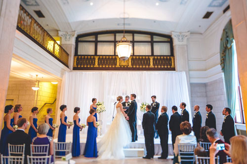 winter white wedding at Marriott Grand in st. louis | Events Luxe weddings