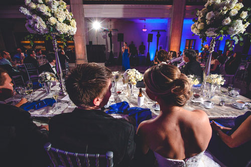 bride and groom cobal blue wedding | Events Luxe Weddings