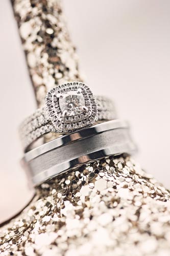 Wedding ring on wedding shoe heel | St. Louis Wedding Planning Events Luxe