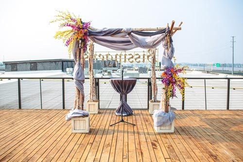 Summer Rooftop Wedding St. Louis at Bissingers | Events Luxe Weddings