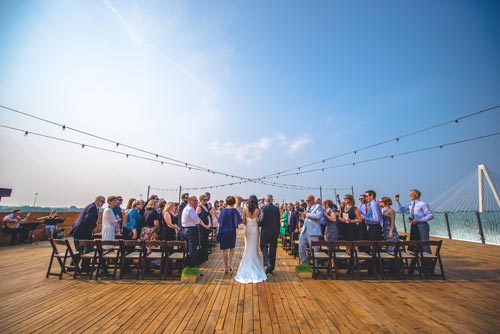 Summer Rooftop Wedding St. Louis at Bissingers | Events Luxe Weddings