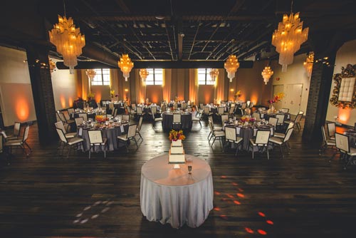 Wedding Reception at the Caramel Room at Bissingers | Weddings by Events Luxe