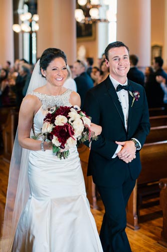 Bride & Groom at Old Cathedral St Louis | Weddings by Events Luxe