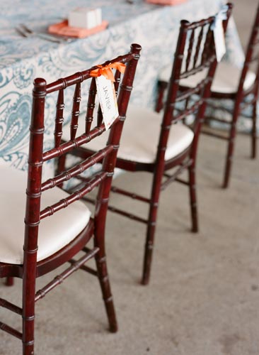 Wooden chairs at World's Fair Pavilion | events Luxe Weddings